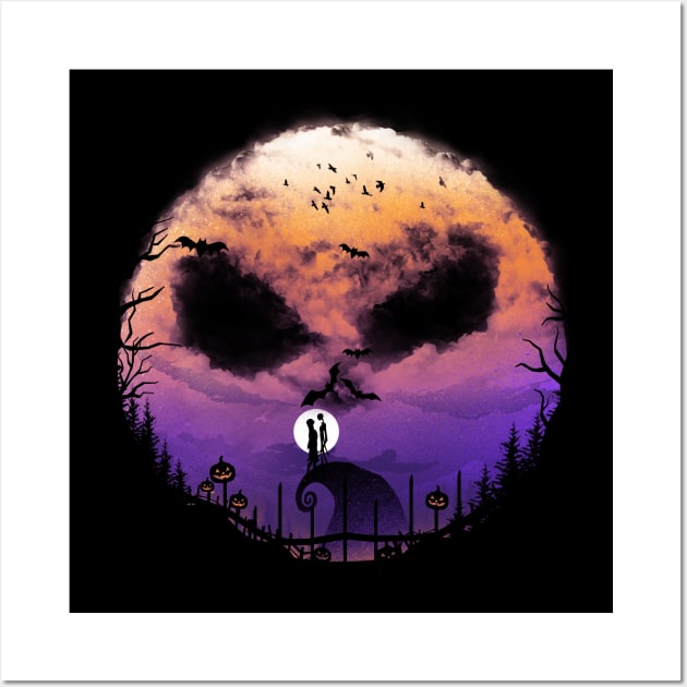 Halloween Town Wall Art by DANDINGEROZZ